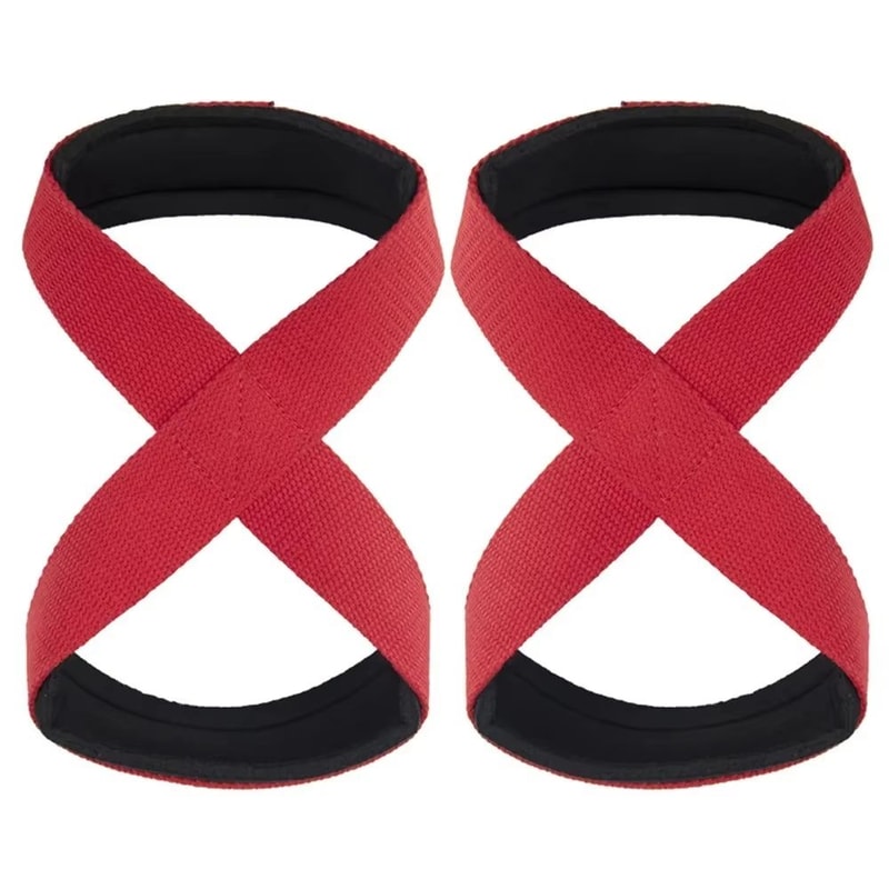 AntiSlip Weightlifting Wrist Straps Pair Adjustable Grip Support Wraps For Deadlifts Pull Days And 10
