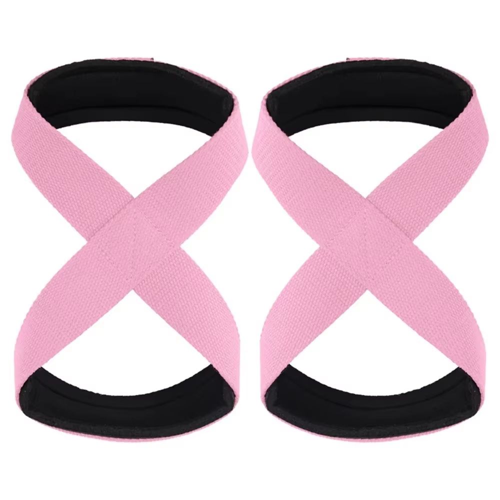 AntiSlip Weightlifting Wrist Straps Pair Adjustable Grip Support Wraps For Deadlifts Pull Days And 8