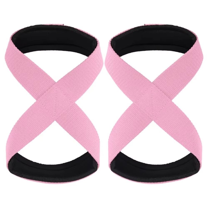 AntiSlip Weightlifting Wrist Straps Pair Adjustable Grip Support Wraps For Deadlifts Pull Days And 8