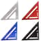 7inch Aluminium Triangle Ruler Carpenter Speed Square With Inch And Metric Scales For Woodworking A 5