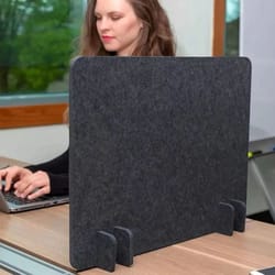 15.75x23.62in desk screen partition felt baffle sound-absorbing isolation board for study, office, and home workspaces