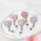 FloraClip Transparent Floral Retractable Badge Reel For ID Cards And Badges 0