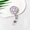 FloraClip Transparent Floral Retractable Badge Reel For ID Cards And Badges 9