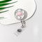 FloraClip Transparent Floral Retractable Badge Reel For ID Cards And Badges 10