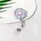 FloraClip Transparent Floral Retractable Badge Reel For ID Cards And Badges 12