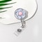 FloraClip Transparent Floral Retractable Badge Reel For ID Cards And Badges 12