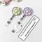 FloraClip Transparent Floral Retractable Badge Reel For ID Cards And Badges 1