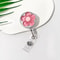 FloraClip Transparent Floral Retractable Badge Reel For ID Cards And Badges 2