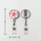 FloraClip Transparent Floral Retractable Badge Reel For ID Cards And Badges 3