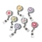 FloraClip Transparent Floral Retractable Badge Reel For ID Cards And Badges 5