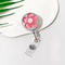 FloraClip Transparent Floral Retractable Badge Reel For ID Cards And Badges 7