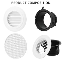 airflowpro 4in / 6in round ventilation grille covers for ducting systems