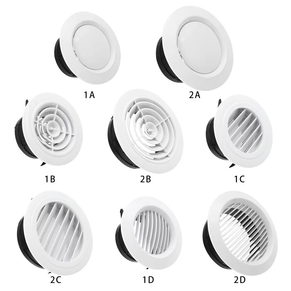 AirFlowPro 4in 6in Round Ventilation Grille Covers For Ducting Systems 4