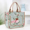 ThermaFlora Large Floral Print Insulated Lunch Bag With Portable Ice Pack 7