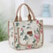 ThermaFlora Large Floral Print Insulated Lunch Bag With Portable Ice Pack 8