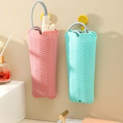 heat resistant silicone hair styling mat and travel pouch