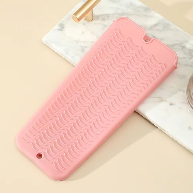 Heat Resistant Silicone Hair Styling Mat And Travel Pouch 8