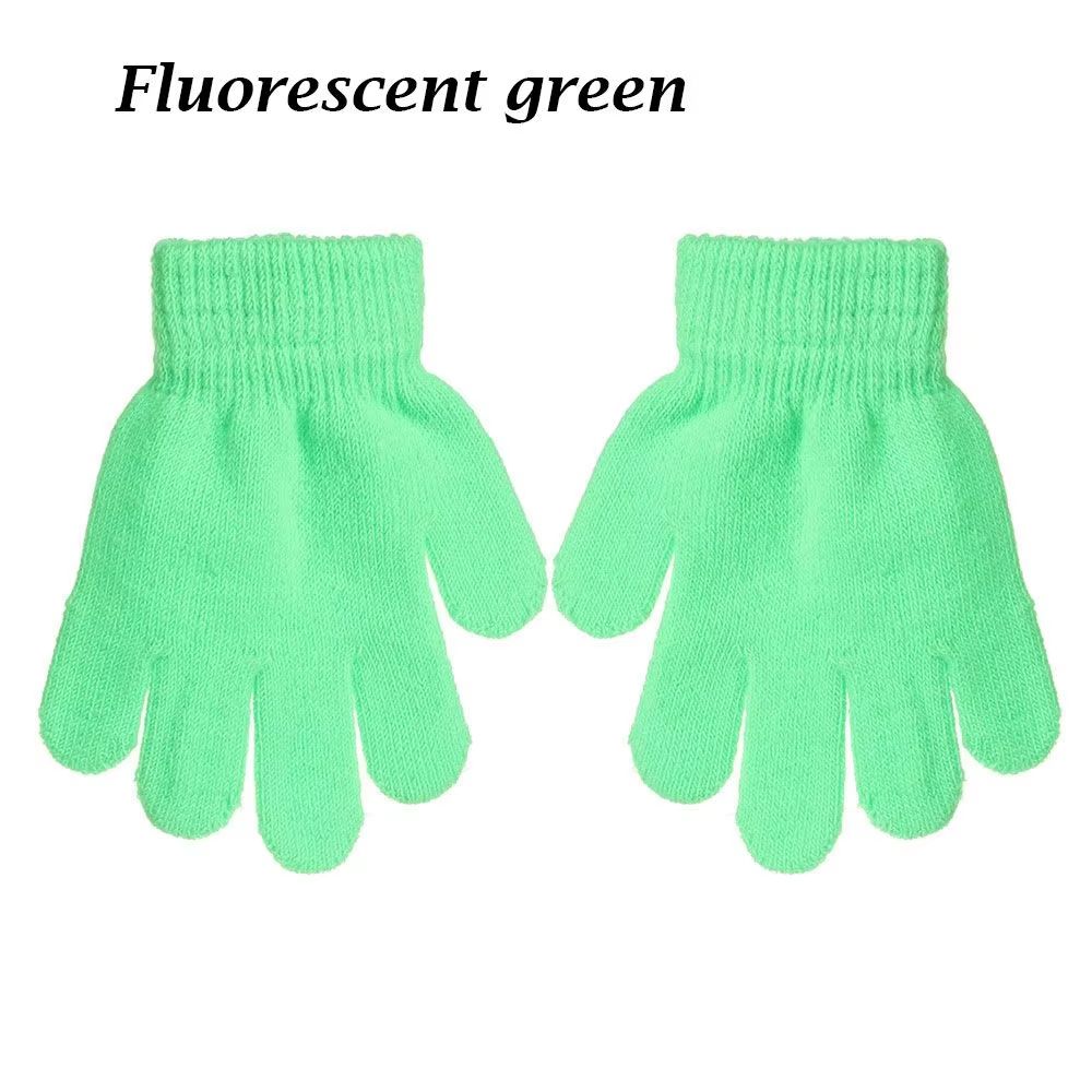 Stretchy Knitted Childrens Winter Warm FullFinger Gloves 10