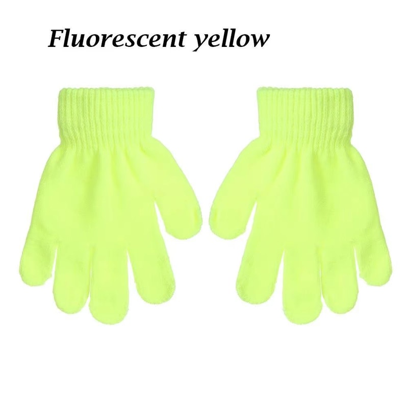 Stretchy Knitted Childrens Winter Warm FullFinger Gloves 12