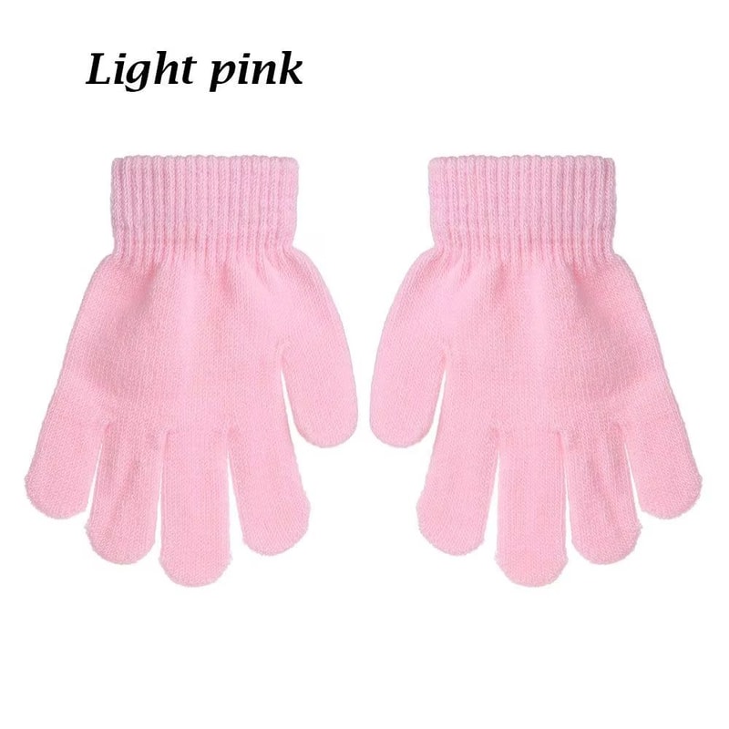 Stretchy Knitted Childrens Winter Warm FullFinger Gloves 14