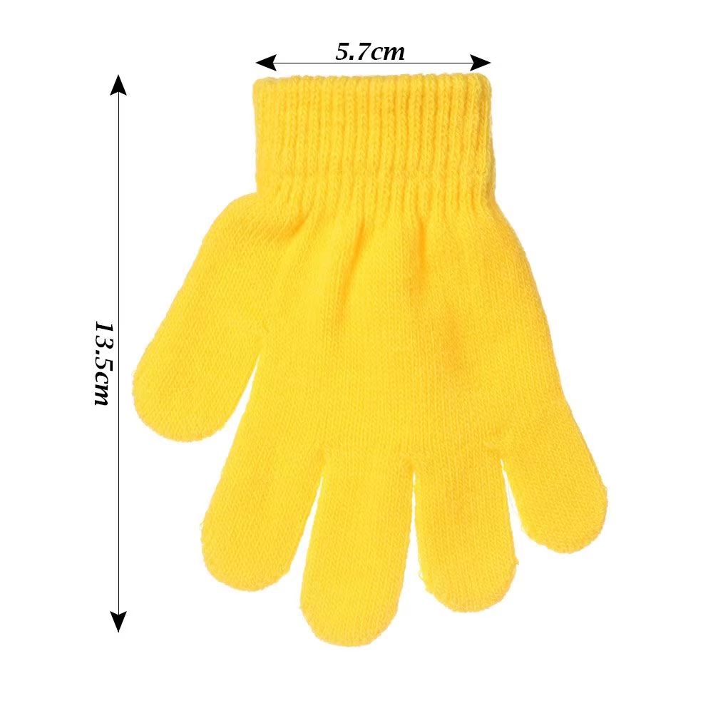 Stretchy Knitted Childrens Winter Warm FullFinger Gloves 5