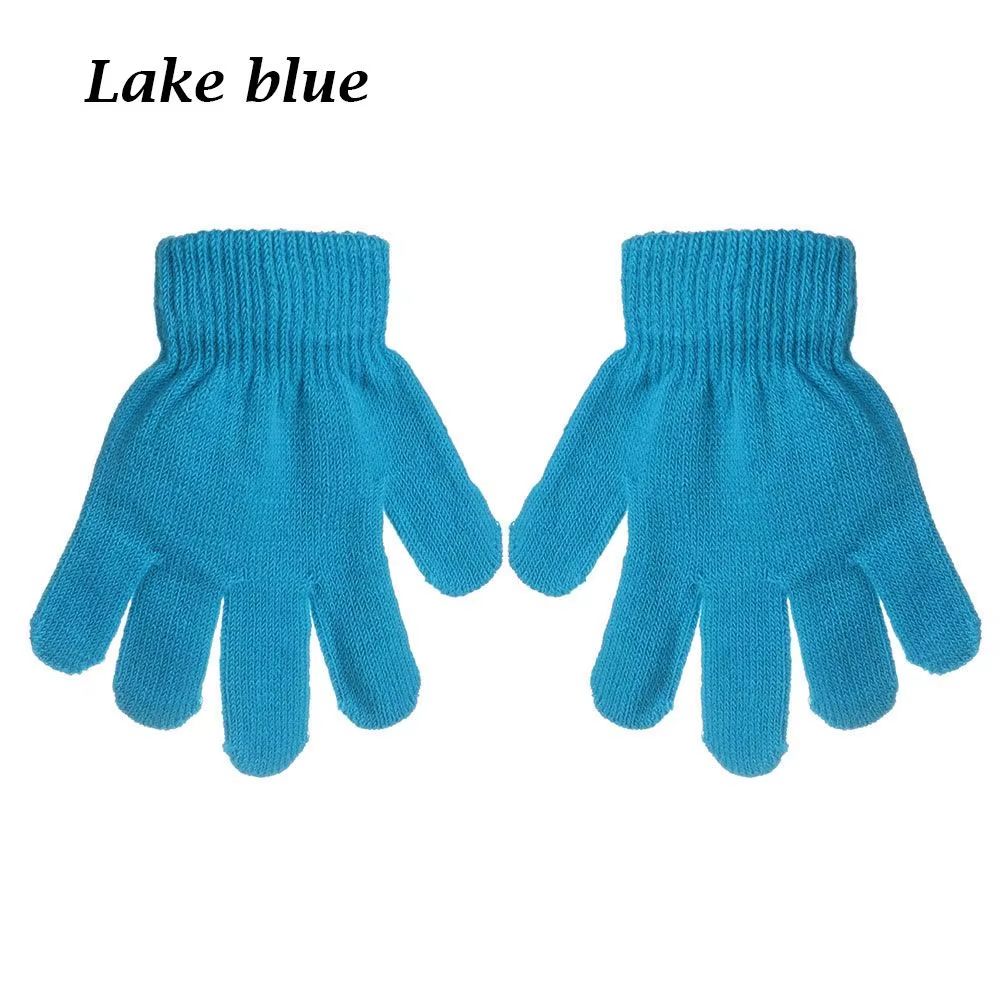 Stretchy Knitted Childrens Winter Warm FullFinger Gloves 8