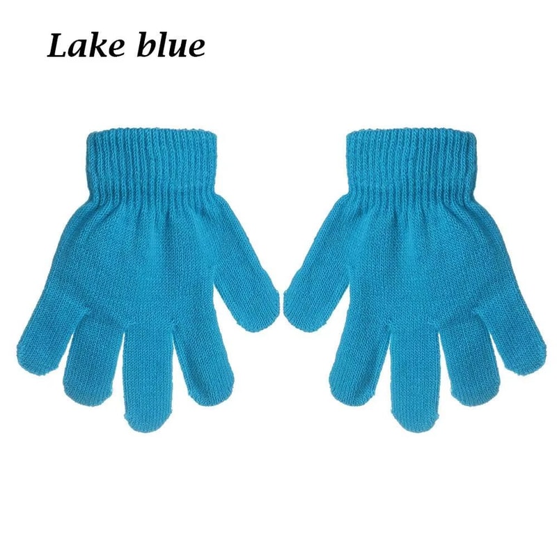 Stretchy Knitted Childrens Winter Warm FullFinger Gloves 8