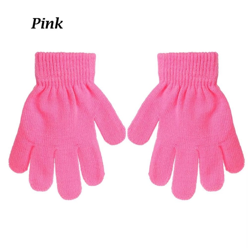 Stretchy Knitted Childrens Winter Warm FullFinger Gloves 18