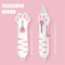 Portable Cat Paw Plastic Box Cutter And Retractable Letter Opener 5