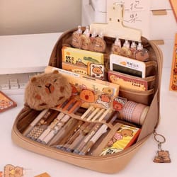 12-layer large capacity pencil case with 90° large opening