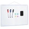 Magnetic DoubleSided Dry Erase Board With Markers Magnets 16 X 12 6