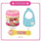 Japanese Style Strawberry Pudding Pretend Play Feeding Toy Set 3