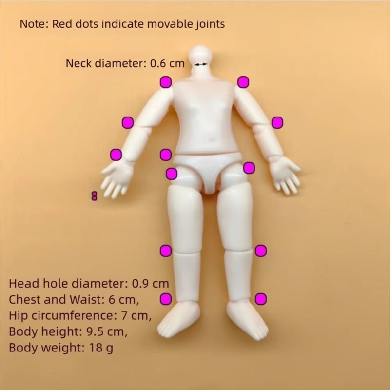 Poseable PVC AnimeStyle Doll Body Figure For Customization 5