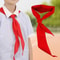 Red Triangle Cotton Youth Scarf 4724in Traditional School Ceremony Neckerchief 2