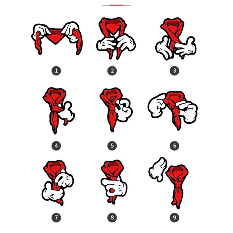 Red Triangle Cotton Youth Scarf 4724in Traditional School Ceremony Neckerchief 4