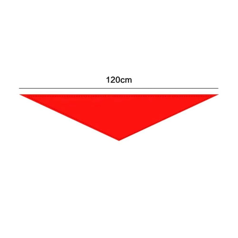 Red Triangle Cotton Youth Scarf 4724in Traditional School Ceremony Neckerchief 5