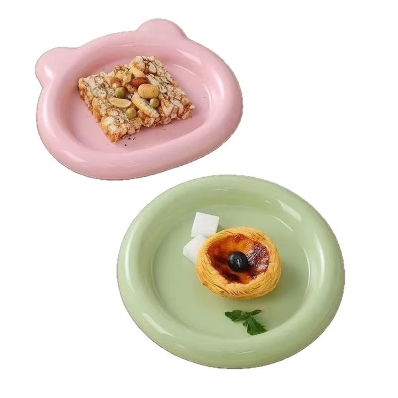Durable Cute Plastic PP Cat Bowl For Food Water 1