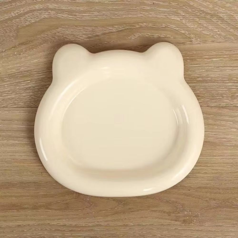 Durable Cute Plastic PP Cat Bowl For Food Water 2