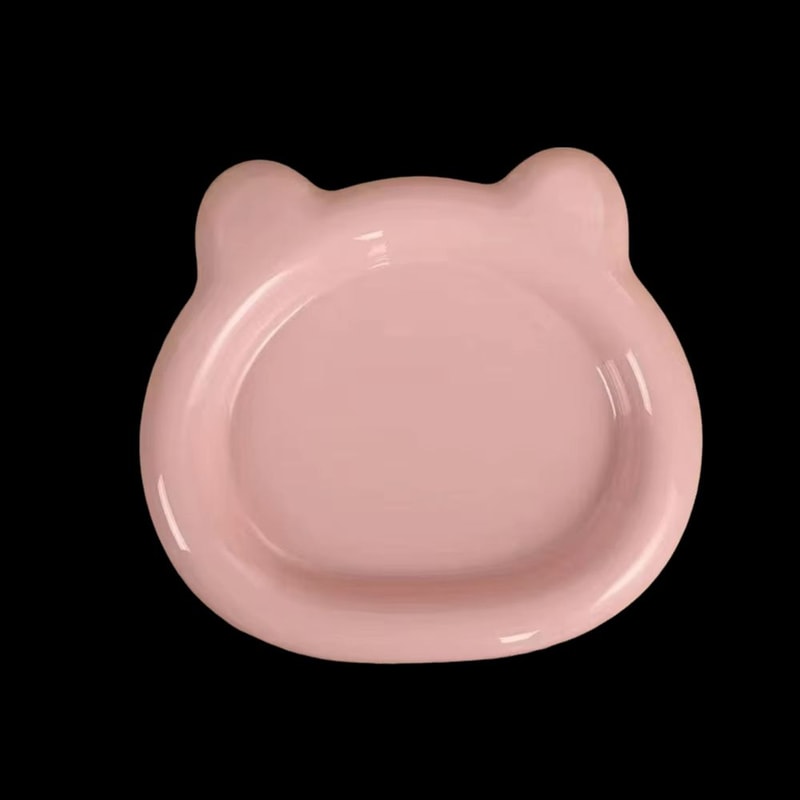 Durable Cute Plastic PP Cat Bowl For Food Water 7