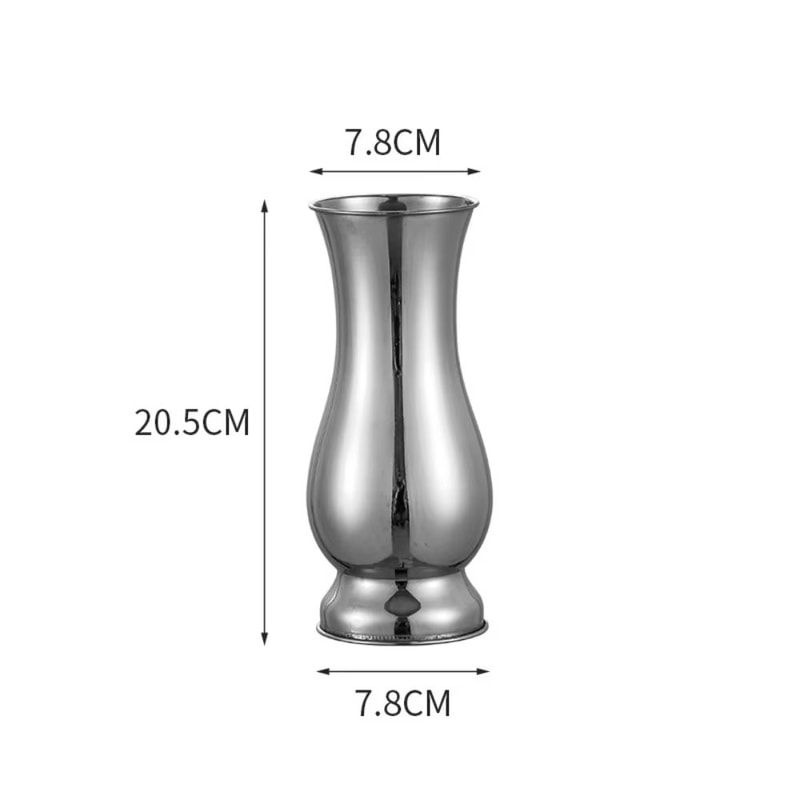 Golden Stainless Steel Flower Vase Decorative Centerpiece For Home Garden 12