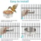 Stainless Steel Hanging Pet Bowls 2Pack Cage Feeder For Dogs Cats 2