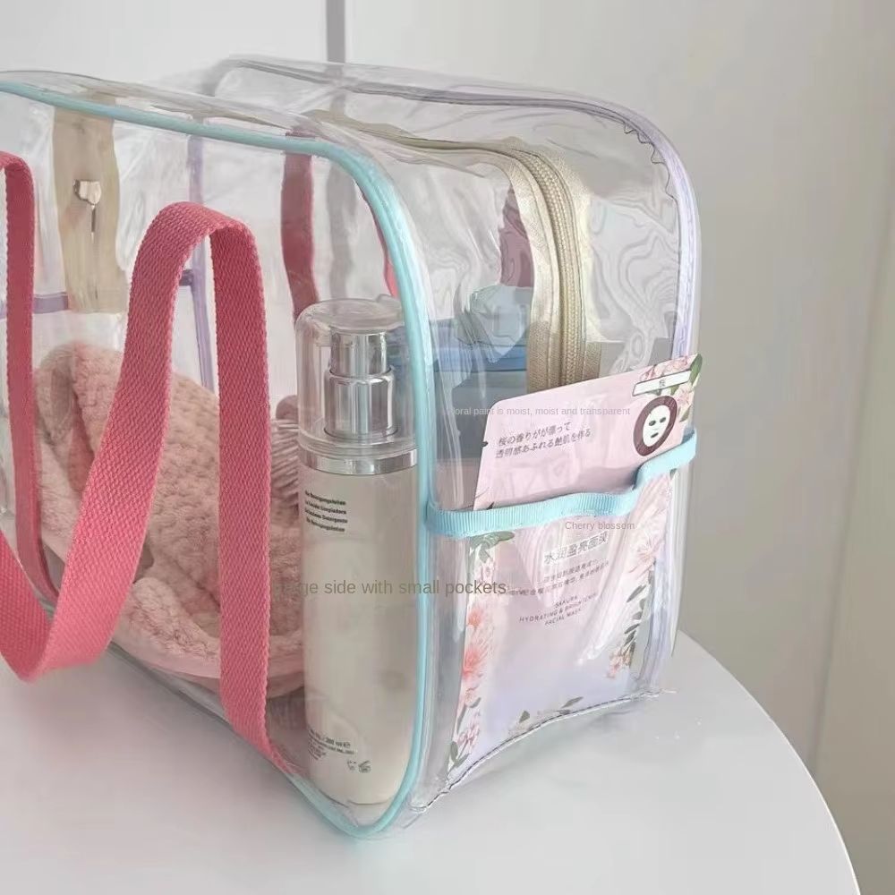 Large Transparent PVC Jelly Beach Bag Waterproof Outdoor Tote 2