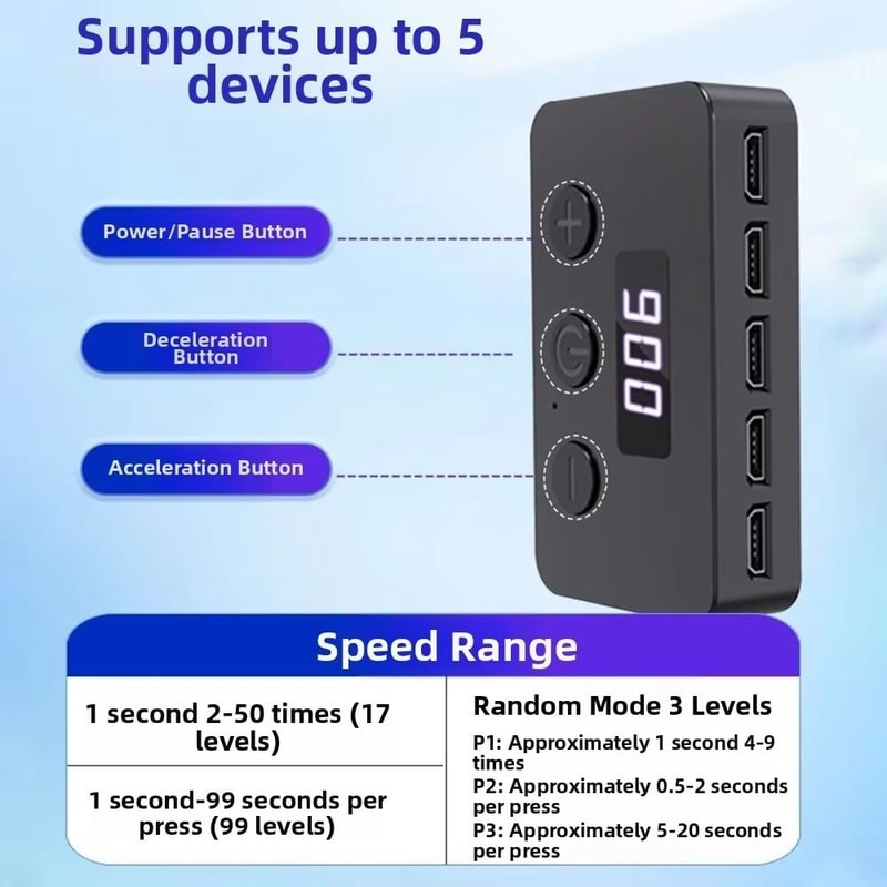 Automatic Simulated Finger Auto Clicker For Phone With Adjustable Speed 3