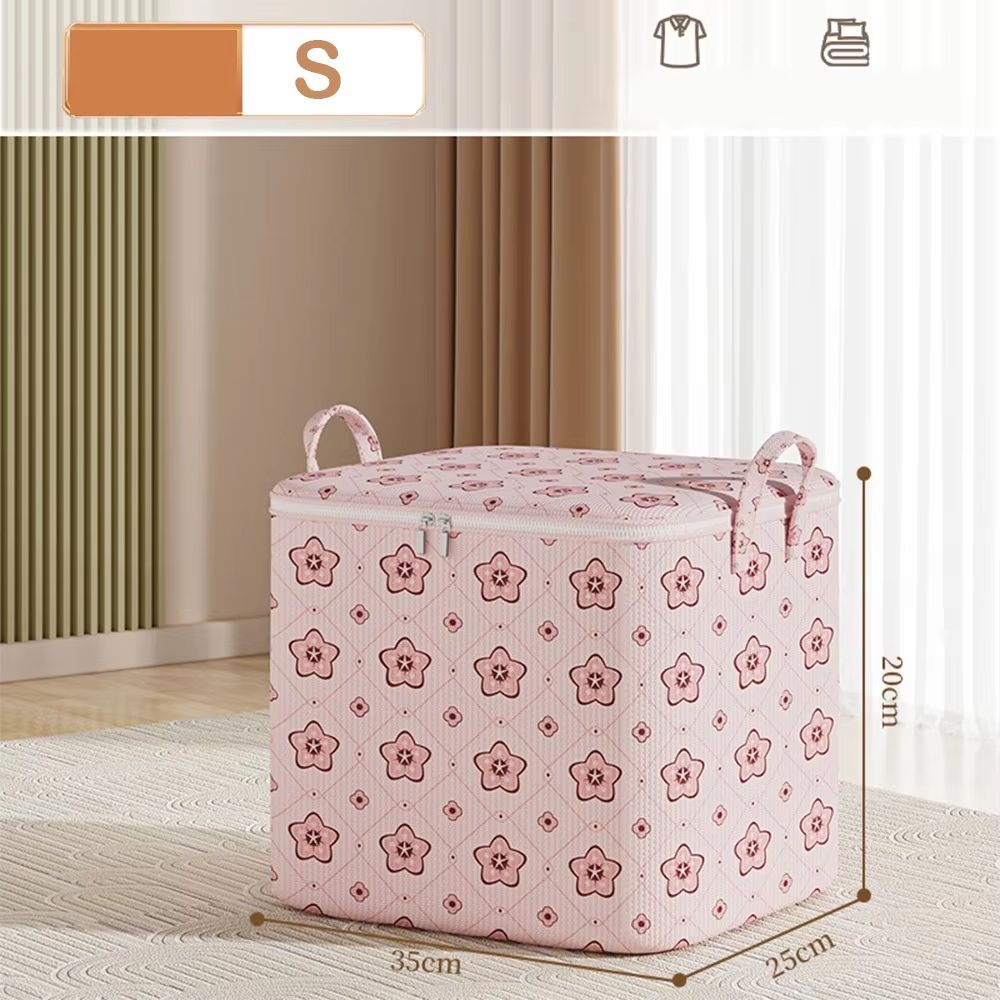 Foldable Large Capacity Cherry Blossom Clothes Storage Bags Set 6