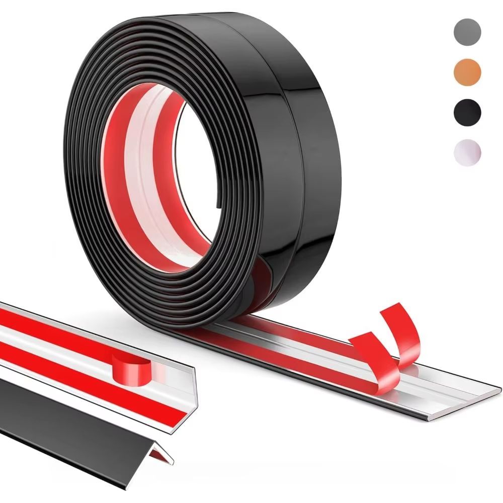 SelfAdhesive Flexible LShape Wall Corner Floor Transition Protector Strip 0