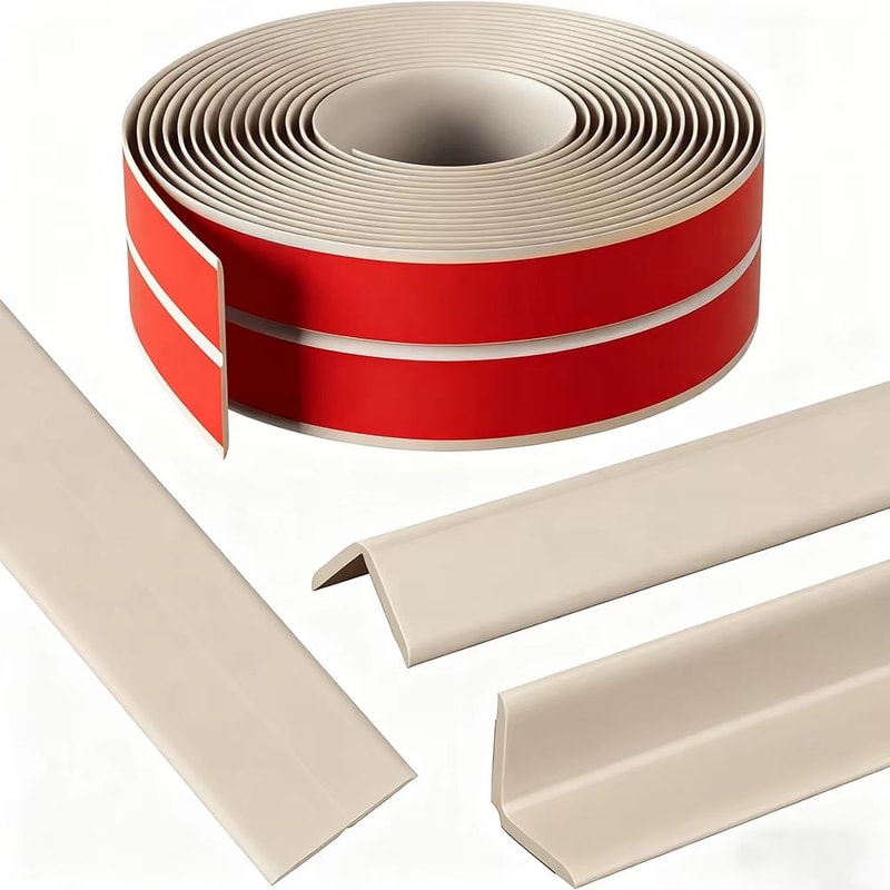 SelfAdhesive Flexible LShape Wall Corner Floor Transition Protector Strip 8