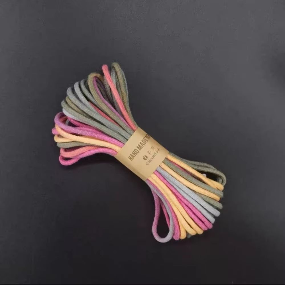 Gradient HandDyed Braided Macrame Cotton Rope 012in Thick 328ft DIY Bracelet String 11