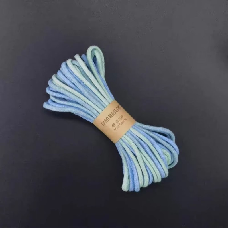 Gradient HandDyed Braided Macrame Cotton Rope 012in Thick 328ft DIY Bracelet String 12