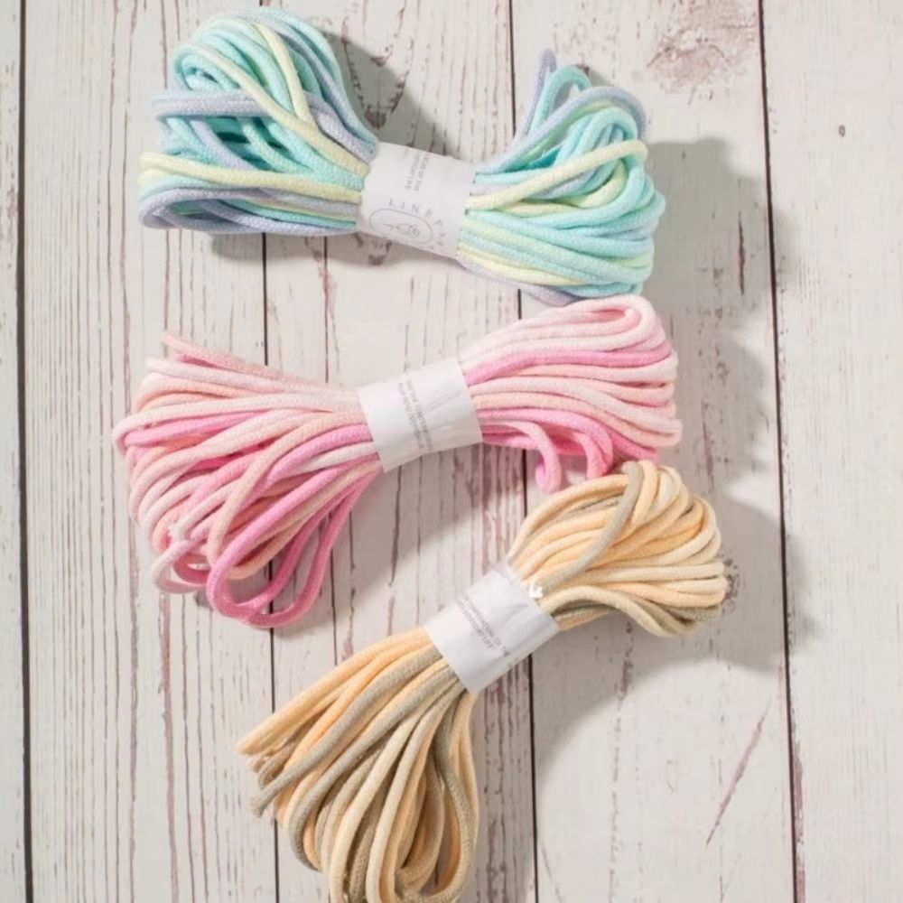 Gradient HandDyed Braided Macrame Cotton Rope 012in Thick 328ft DIY Bracelet String 2
