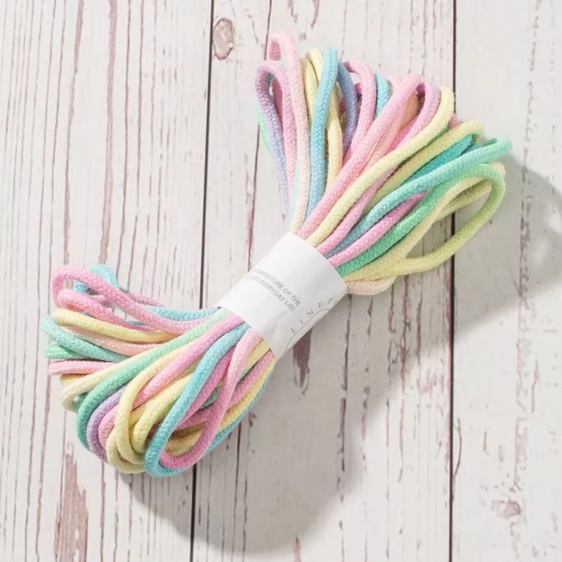 Gradient HandDyed Braided Macrame Cotton Rope 012in Thick 328ft DIY Bracelet String 7